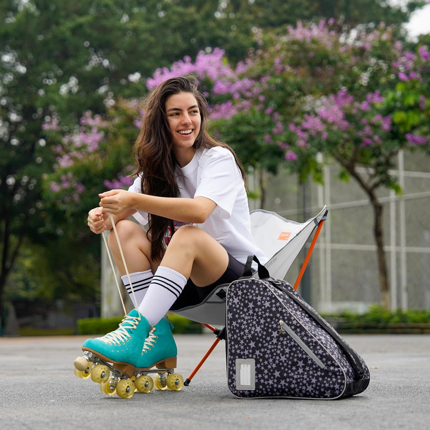 Skate Bags for Roller Skates, Ice Skates, Quad Skates, Inline Skates, Rollerblades, Figure Skates, Skate Accessories for Kids and Adults