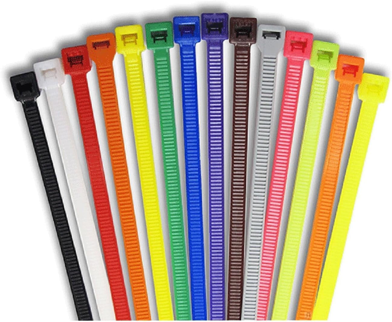 100 x Silver Nylon Cable Ties 200 x 4.8mm / Extra Strong Zip Tie Wraps