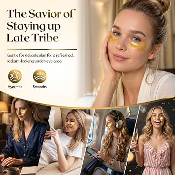 80 PCS 24K Gold Collagen Under Eye Patches & Smile Line Patches