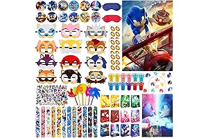 Slap Mask Face Mask Wrist for Sonic The Hedgehog Birthday Party