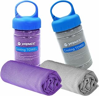 YQXCC 2 Pack Cooling Towels (47"x12"), Ice Cool Towel for Neck & Face