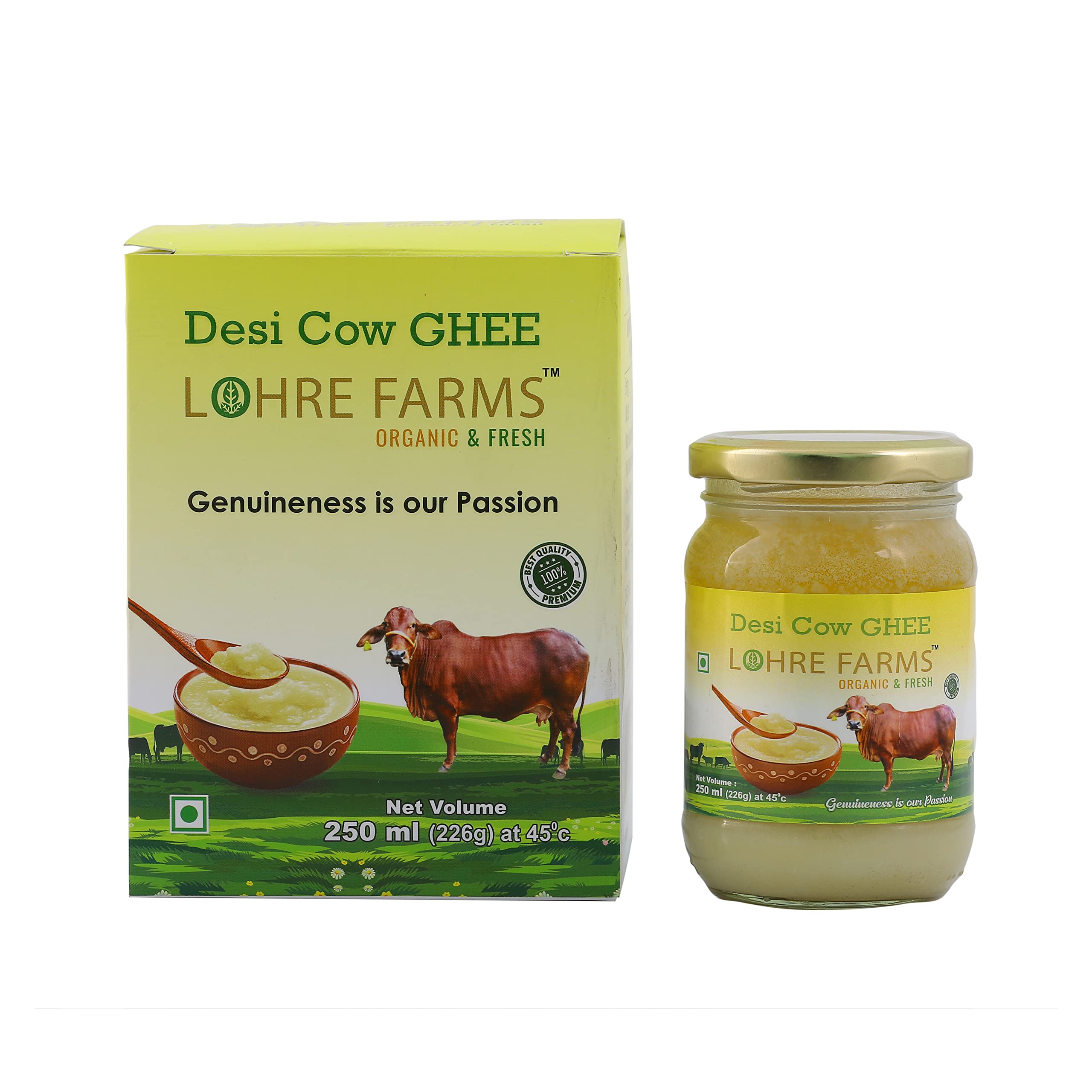 LOHRE FARMS A2 (Desi) Cow Bilona Ghee 250 ML Pack of 2 (B09L88VNY9) Amazon Price History, Amazon Price Tracker