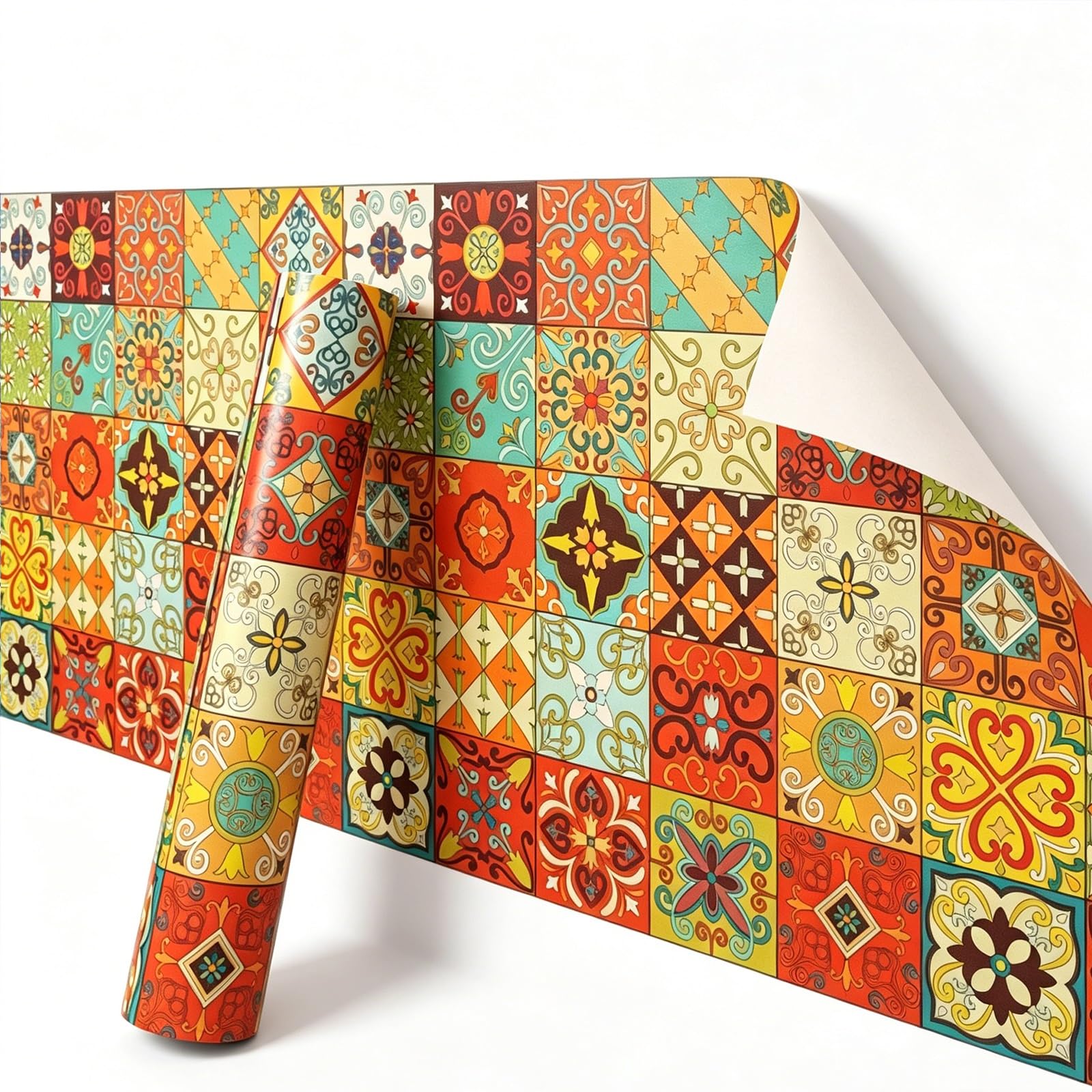 Zynqra Wallpaper Peel and Stick,PVC Removable Contact Paper,for Bathroom Kitchen(A,L10m/393.7in*W60cm/23.6in)