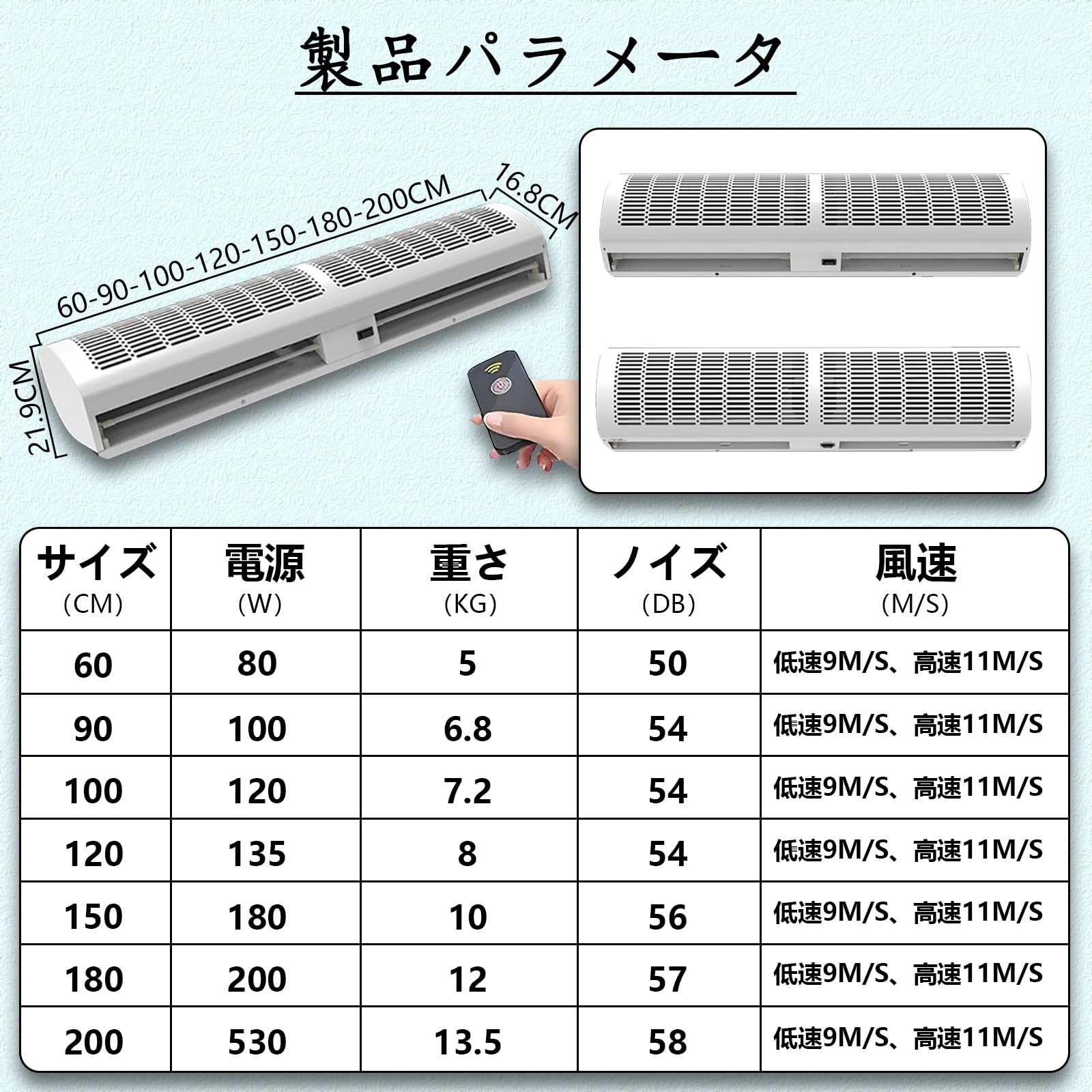 エアーカーテン　CGR-1000 エアーカーテン CGR-1000 エアーカーテン（業務用CGR) セギ