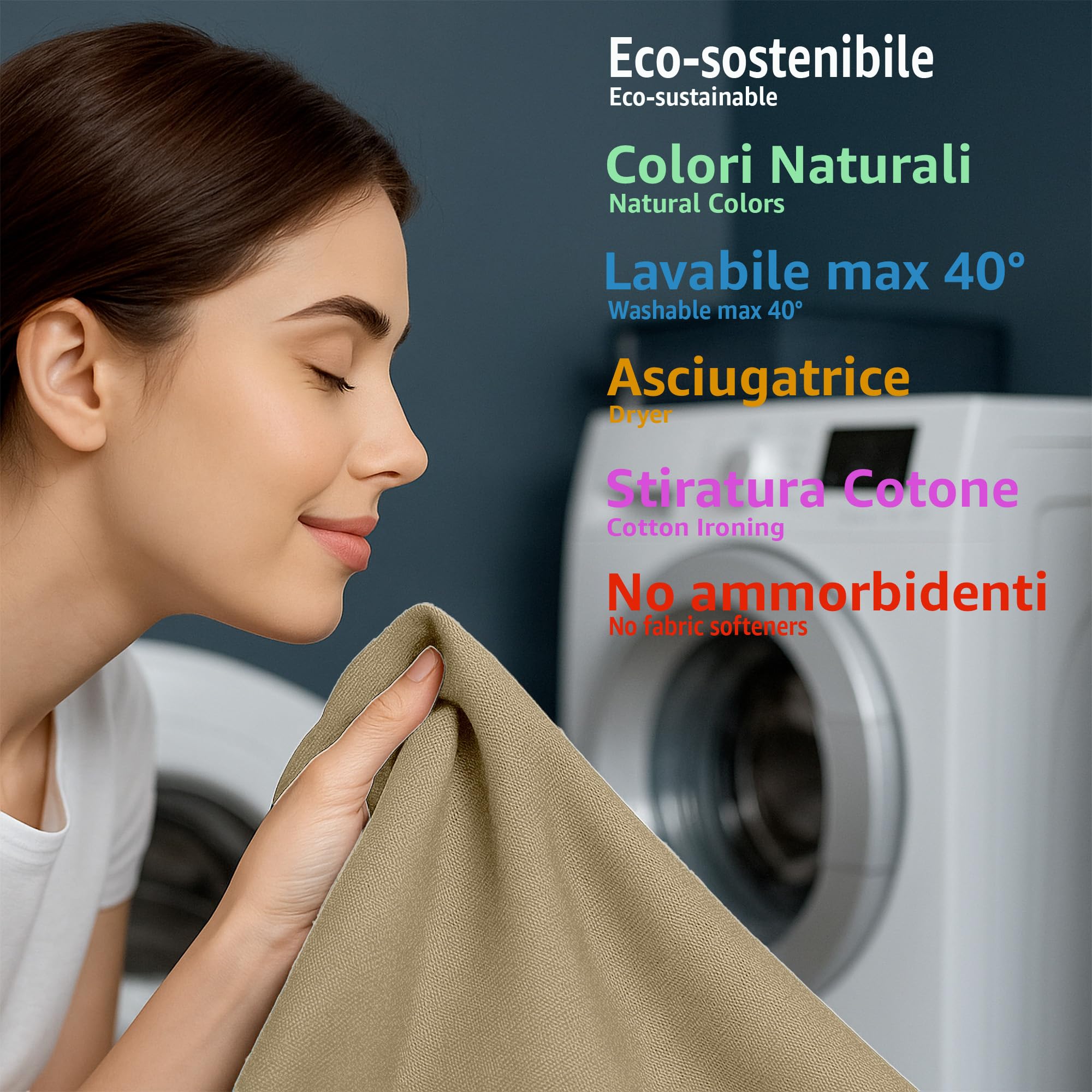 Byour3 - Copriletto in Cotone Misto ORGANICO Matrimoniale Letto Singolo Piazza e Mezza Coperta Pesante Lavabile Teli Arredo Multiuso Copritutto GrandFoulard Copridivano (Beige, Matrimoniale)