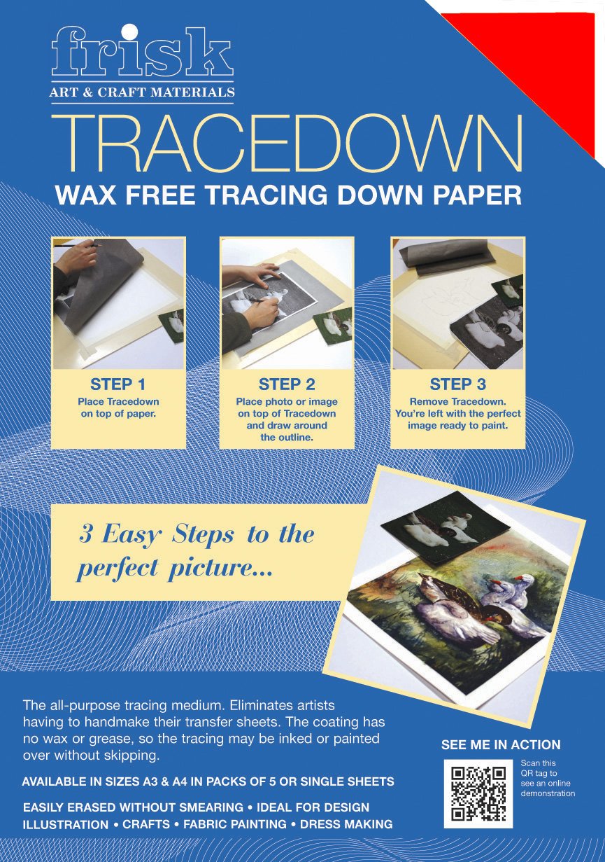 FriskTracedown A3, Pack of 5, Red