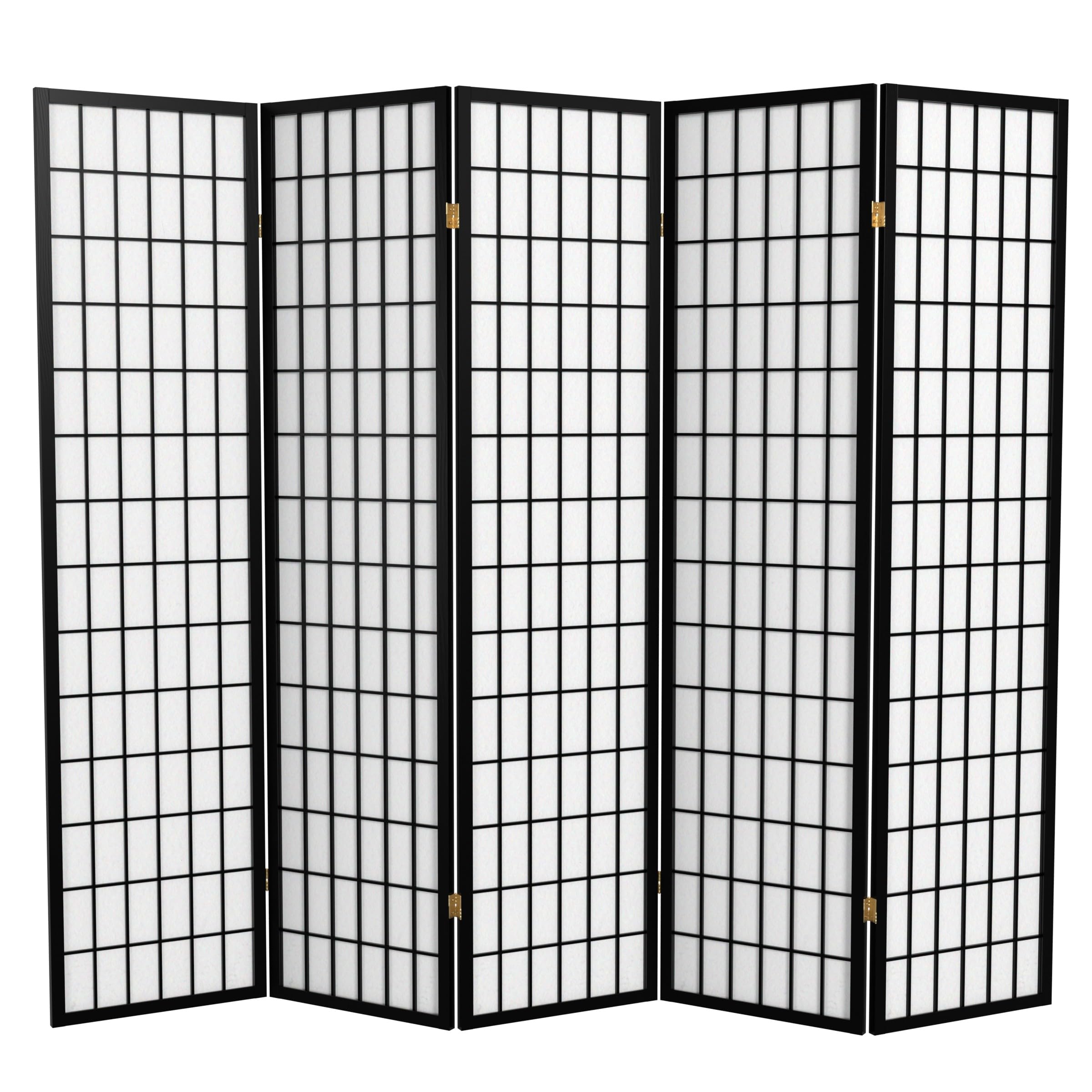 Oriental Furniture Tela Shoji de 1,5 m de altura - mel - 4 painéis
