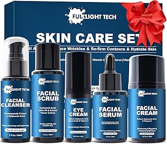 Skin Care for Men Gifts Set,Anti-aging Skin Care Kit for Tigten,Firm & Hydrate Skin,Retinol,Hyaluronic Acid Mens Self Care Facial Kit,Men Birthday Valentines Gifts for Him Boyfriend Dad Husband