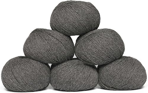 Miniatura 88 de Juego de 6 madejas de 100% lana de alpaca bebé (10.58 oz) de peso DK, fabricadas en Perú, celestial suave y perfecto para tejer y hacer ganchillo