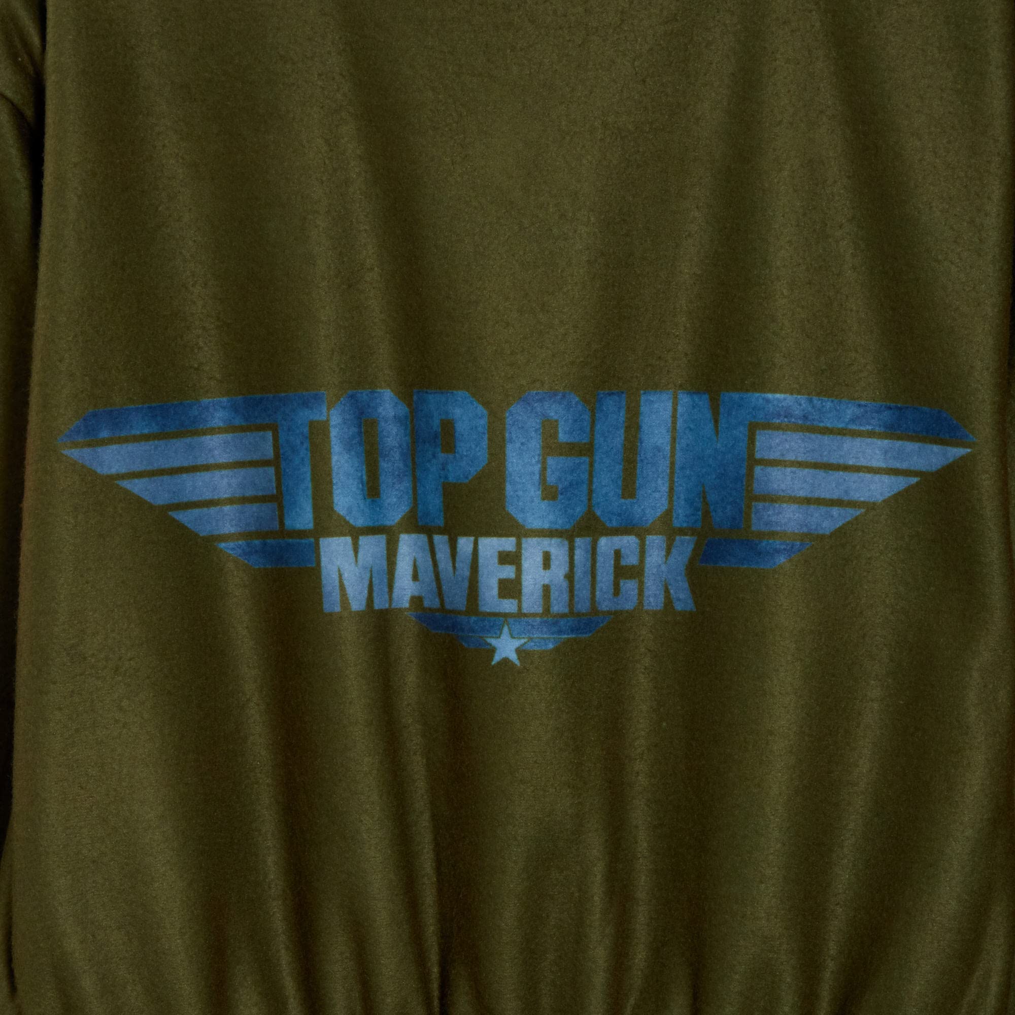 Top Gun Fleece Onesie Ufficiale Maverick Tom Cruise Volo Tuta per Ragazzi Costume Da Fighter Pilot Verde Tuta Dress-Up Pigiama Tuta Loungewear Pjs