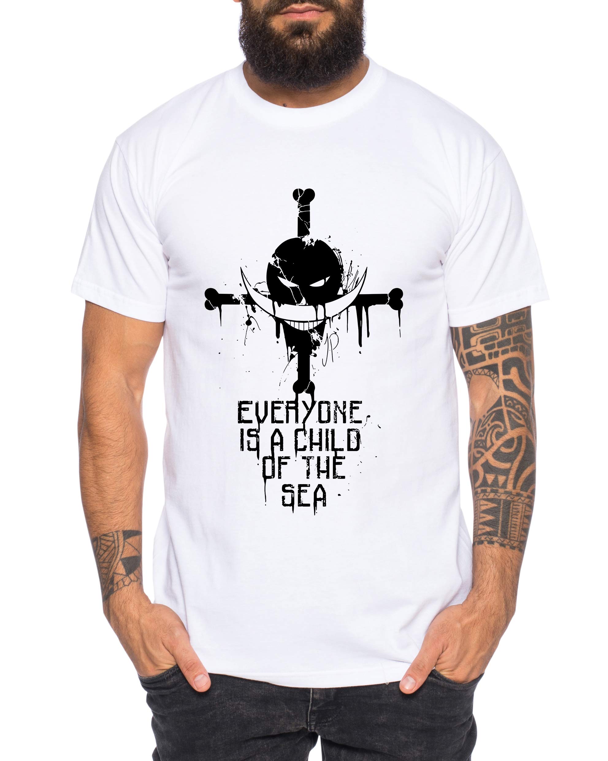 Tee Kiki Sea Zoro One Manga Maglietta Luffy da Uomo Anime Piece