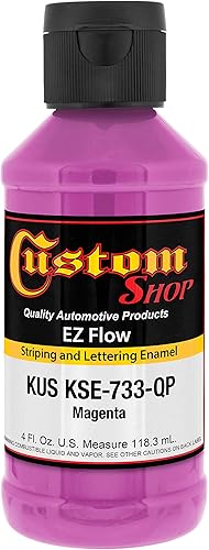 Vista 75 de Custom Shop KSE757-QP Triple Black - Pintura esmaltada EZ Flow a rayas y letras – 4 onzas