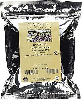 Starwest Botanicals Organic Fennel Seeds, 1 Pound