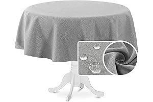 H.VERSAILTEX Round Tablecloths 48 Inch: An Ideal Pick for Family Dining