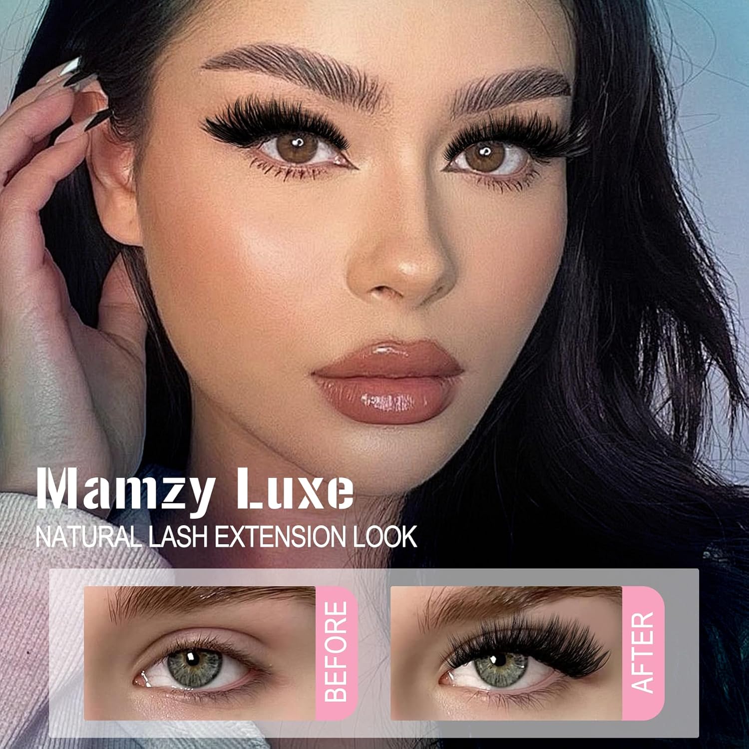 Mamzy Luxe Lash Clusters Kit 708Pcs Individual Cluster Lash Extensions Kit 30D+40D+50D+60D+80D+100D Wispy Eyelash Clusters with Lash Bond and Seal and Tweezers 10-16mm 6 Styles Mix Lashes Clusters Kit