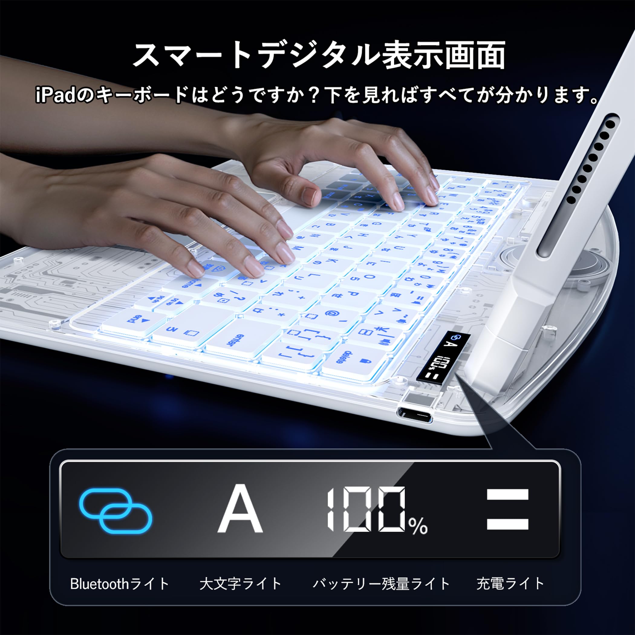 Amazon.co.jp: BJBT ipad Air 13インチ 6/7 キーボードケース 対応