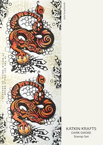 Miniatura 6 de Creative Expressions - Juego de sellos transparentes de 6 x 8 pulgadas por Katkin Krafts-Dark Smoke