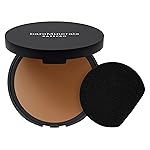 bareMinerals Barepro 24HR Skin-Perfecting Powder Foundation, Matte Pressed Powder Foundation Full Coverage with Plant-Based Squalene, Oil Control, Vegan - Deep 55 Cool