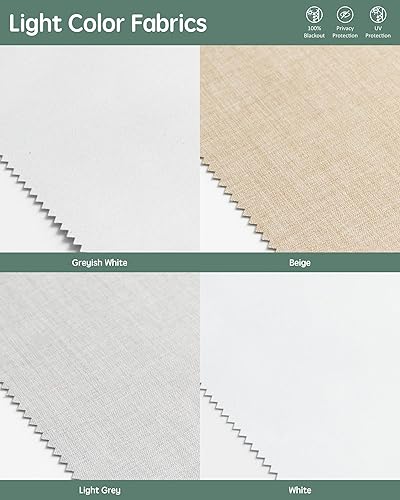 Miniatura 20 de Yoolax Persianas motorizadas con control remoto, persianas inteligentes opacas de tela motorizada funcionan con Alexa, persianas automáticas