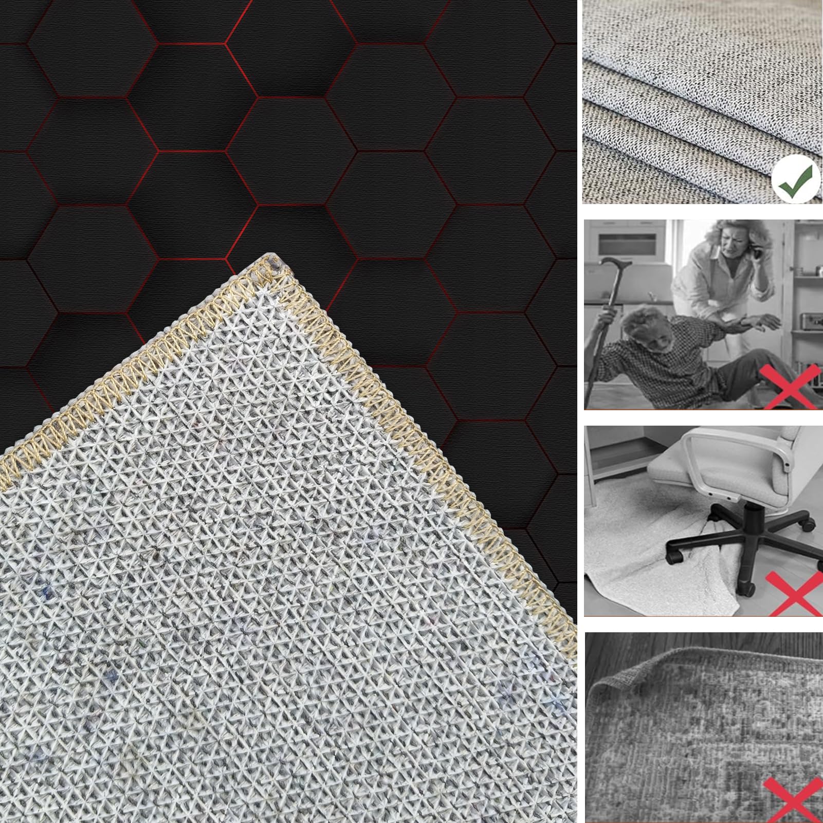 Tapis Gaming sol pour Sols Durs Tapis Protege Sol Chaise de Bureau, 160 x 200 cm Tapis Chaise de Bureau Protège sol Sous Chaise Anti Bruit Tapis De Protection De Sol pour La Maison Et Le Bureau