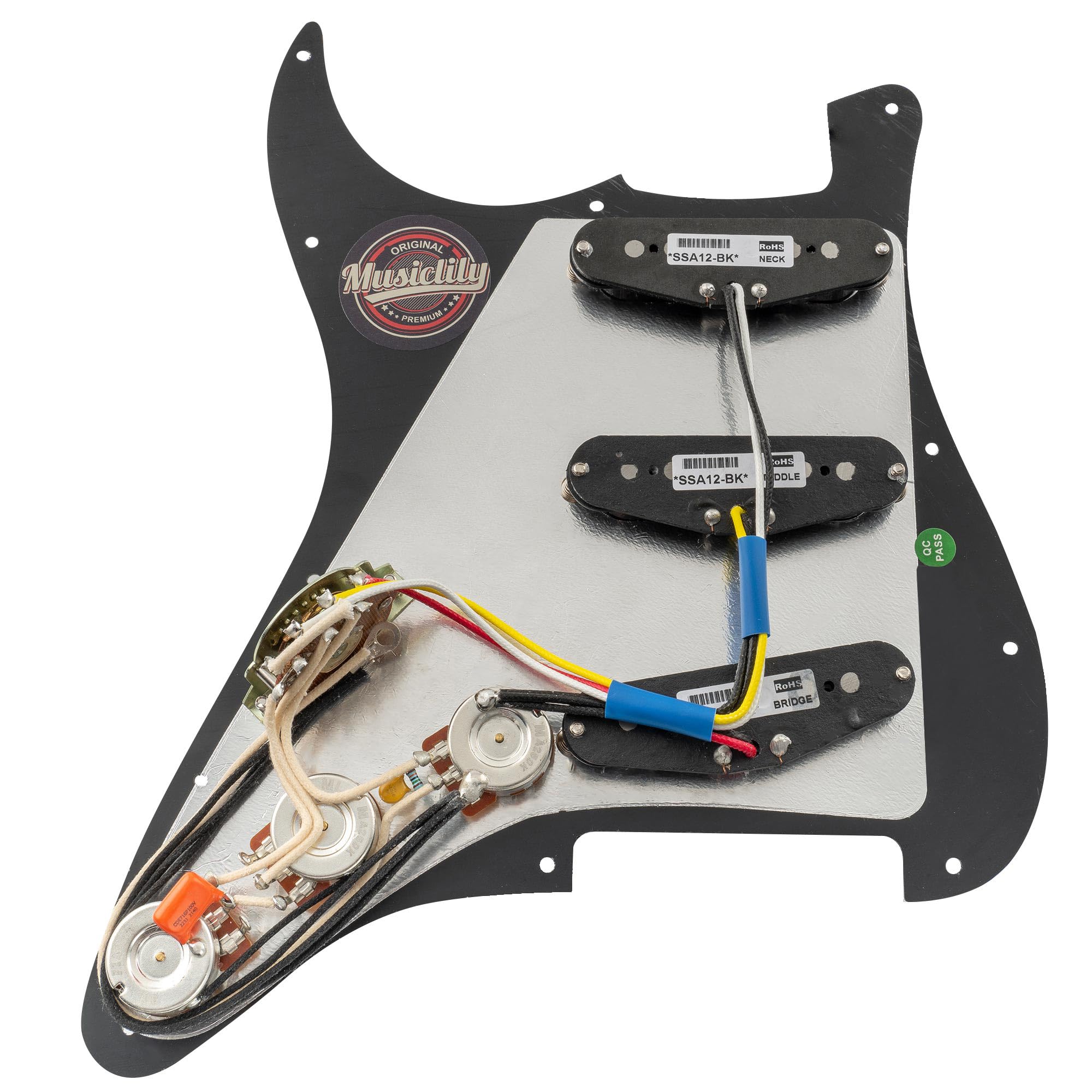 Amazon | Musiclily Pro SSSストラト配線済みピックガードArtec