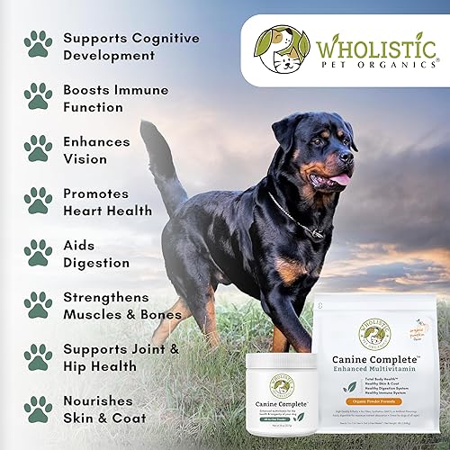 Miniatura 5 de Wholistic Pet Organics Canine Complete Multivitamínico para perros Orgánico Casero Suplemento alimenticio para perros Multivitamínico en polvo con