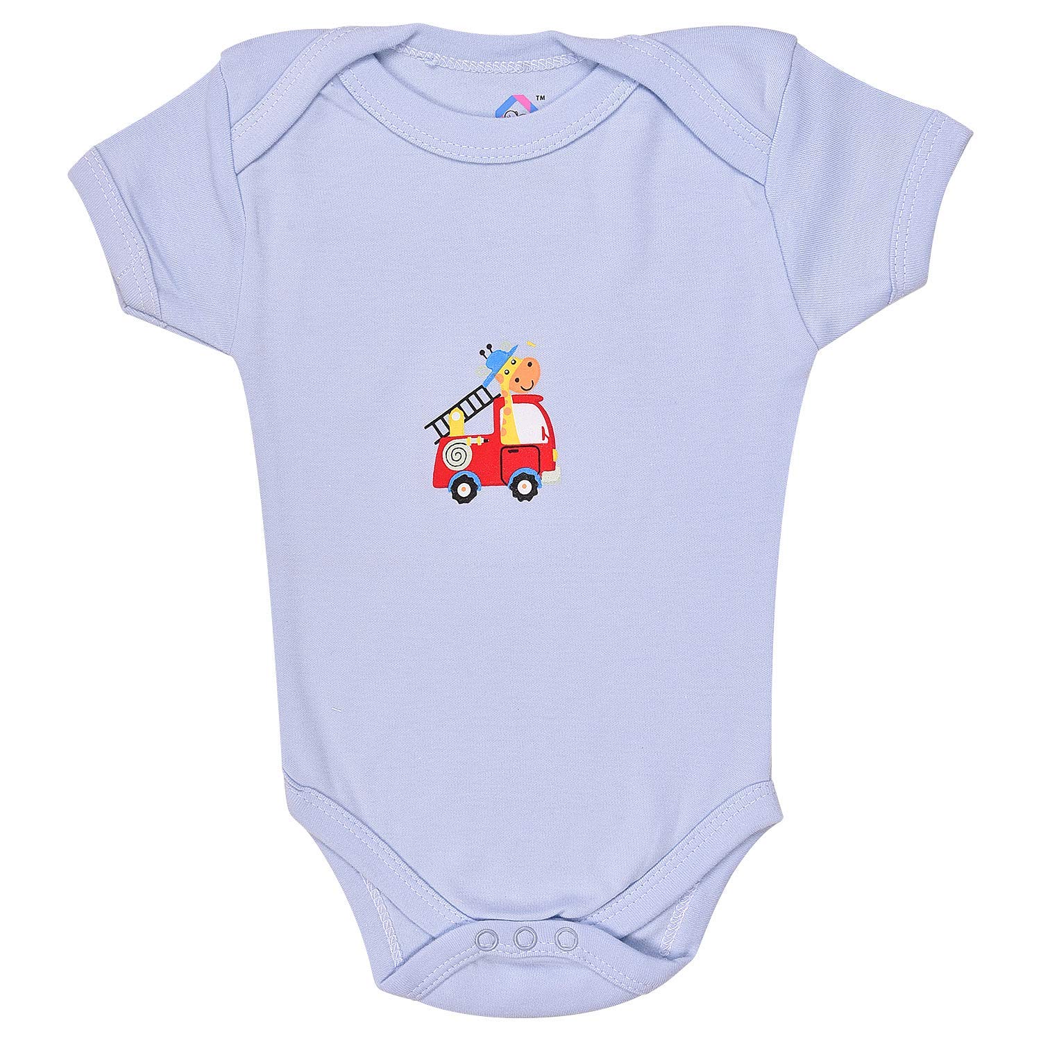 Baby Needs Magic Town Cotton Half Sleeves Body Suits for Baby Boys and Baby Girls- Pack of 3 3