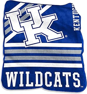Logo Brands NCAA Raschel Throw Blanket – 50 x 60 Soft Fleece Blanket, Officially Licensed Collegiate Design, Cozy Throw for Tailgating, Game Day, & Home Décor