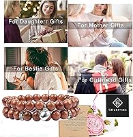 Vista 137 de 2Pcs Healing Crystal Bracelets for Women Handmade Beaded Bracelet Healing Prayers Crystal 8mm Natural Stone Beads Bracelet Stress Relief Get Well