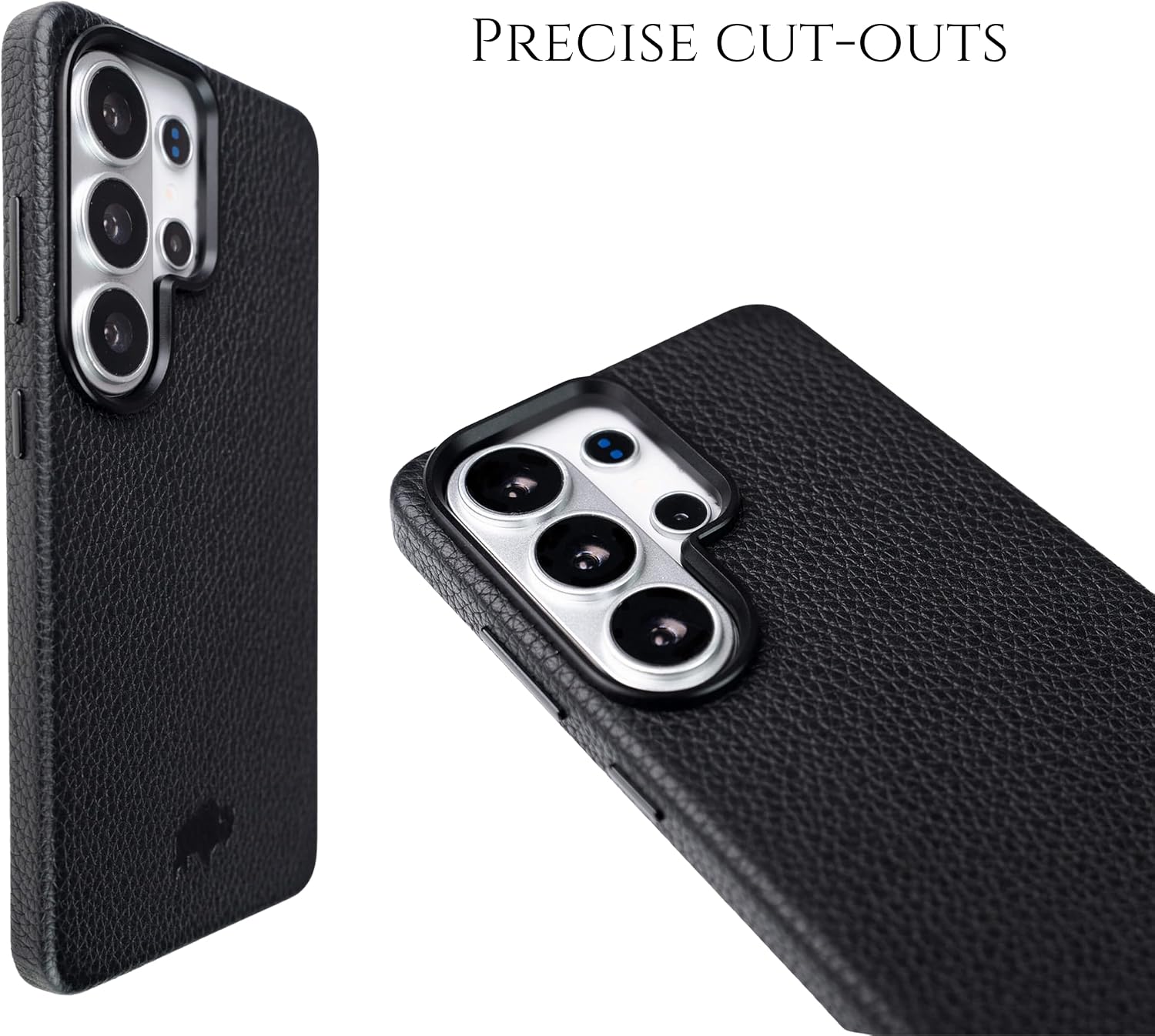 BLACKBROOK Leather Case for Samsung S26 Ultra – Barlow Slim Snap-On Cover, Full Grain Leather, Ready for MagSafe and Wireless Charging, Soft Suede Interior