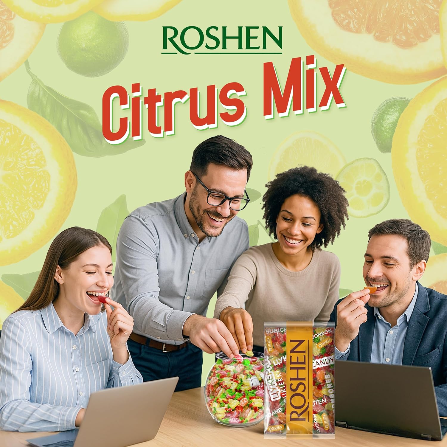 Citrus Mix Hard Candy – Assorted Fruit Flavors, Indivily