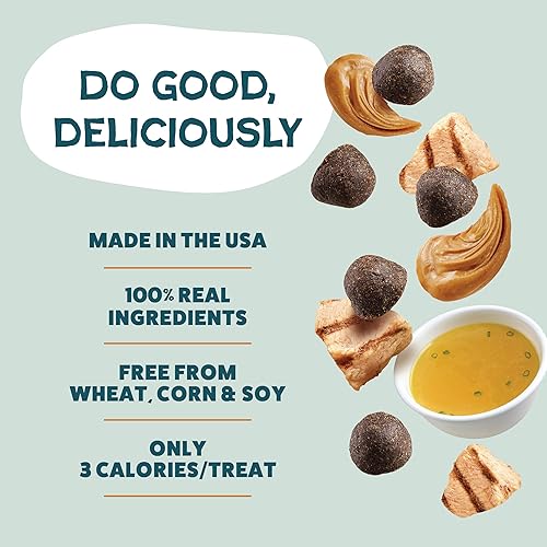 Miniatura 3 de Shameless Pets Golosinas de entrenamiento para perros, brocas de caldo de hueso, golosinas naturales y saludables para cachorros, golosinas de