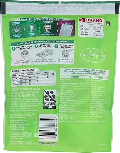 Miniatura 2 de Cascade ActionPacs Detergente para lavavajillas Aroma fresco, 25 ct