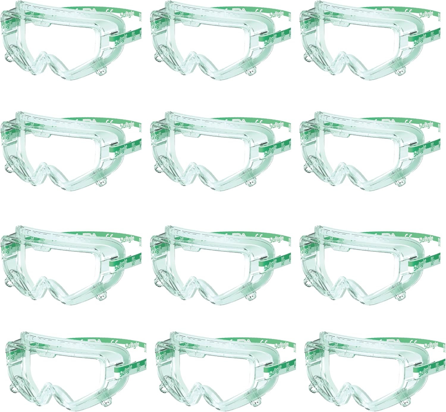 ZERO SAFETY GOGGLES ENHANCED ANTI-FOG FUNCTION, ZERO MOISTURE (Dozen pack - 12pcs)
