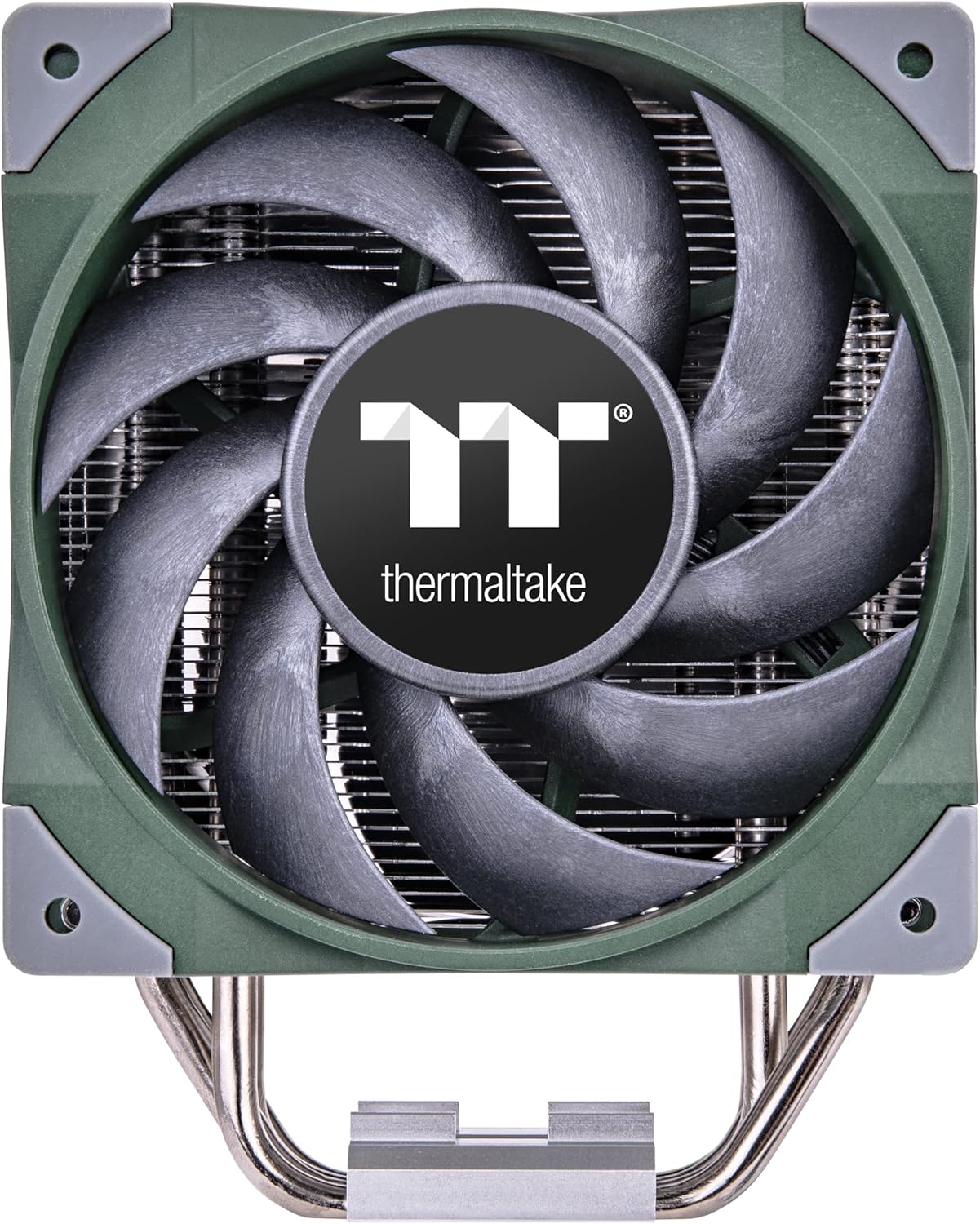 Thermaltake TOUGHAIR 510 180W TDP CPU Cooler Racing Green, Intel/AMD Socket (LGA 1700/1200), Dual 120mm 2000RPM High Static Pressure PWM Fan with High Performance Copper Heat Pipes CL-P075-AL12RG-A