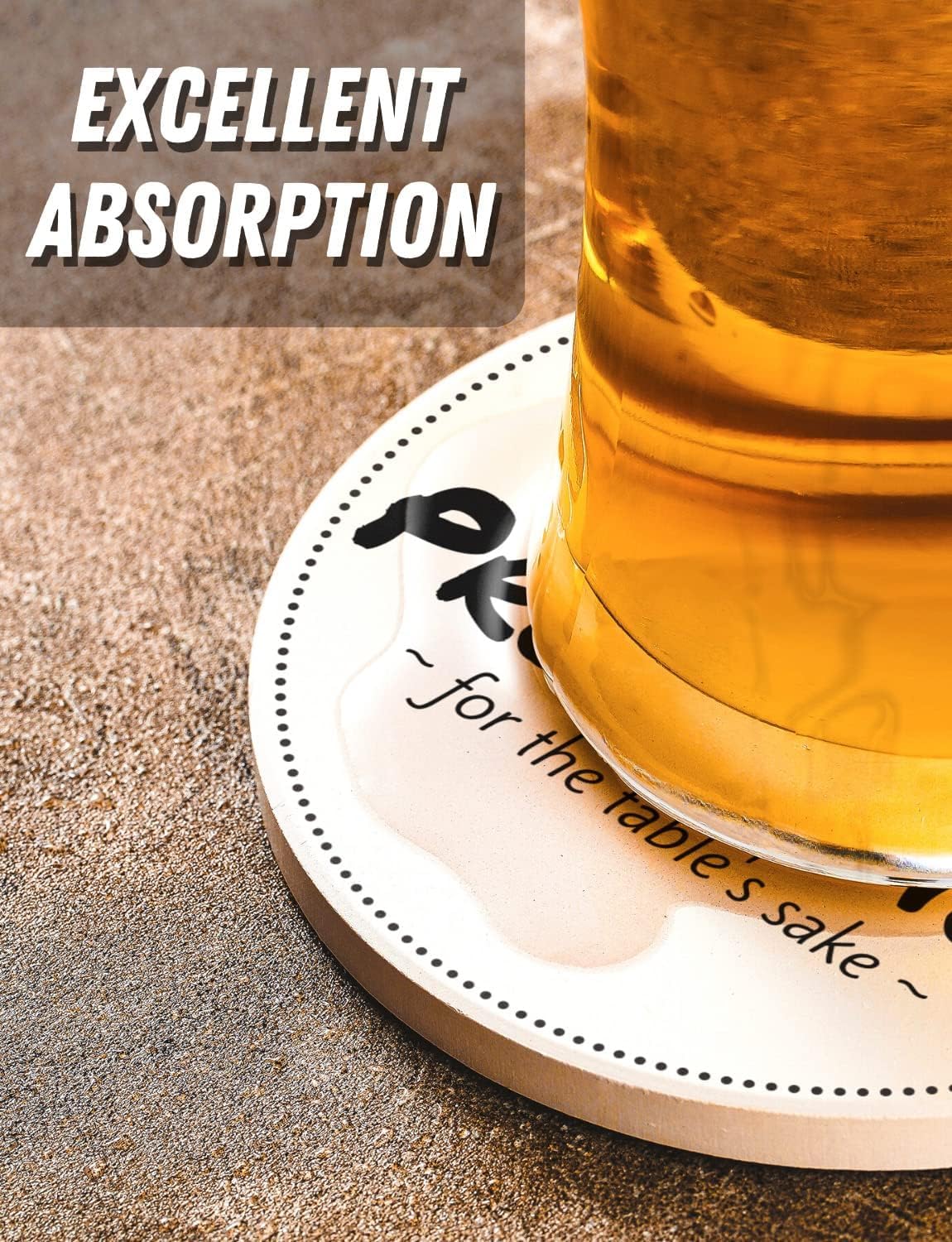 Funny Coaster, Ceramic, Set of 6, with Gift Box, Absorbent with Cork Base, Home Decor for Family, Housewarming, Thanksgiving, Birthday, Christmas - Image 4