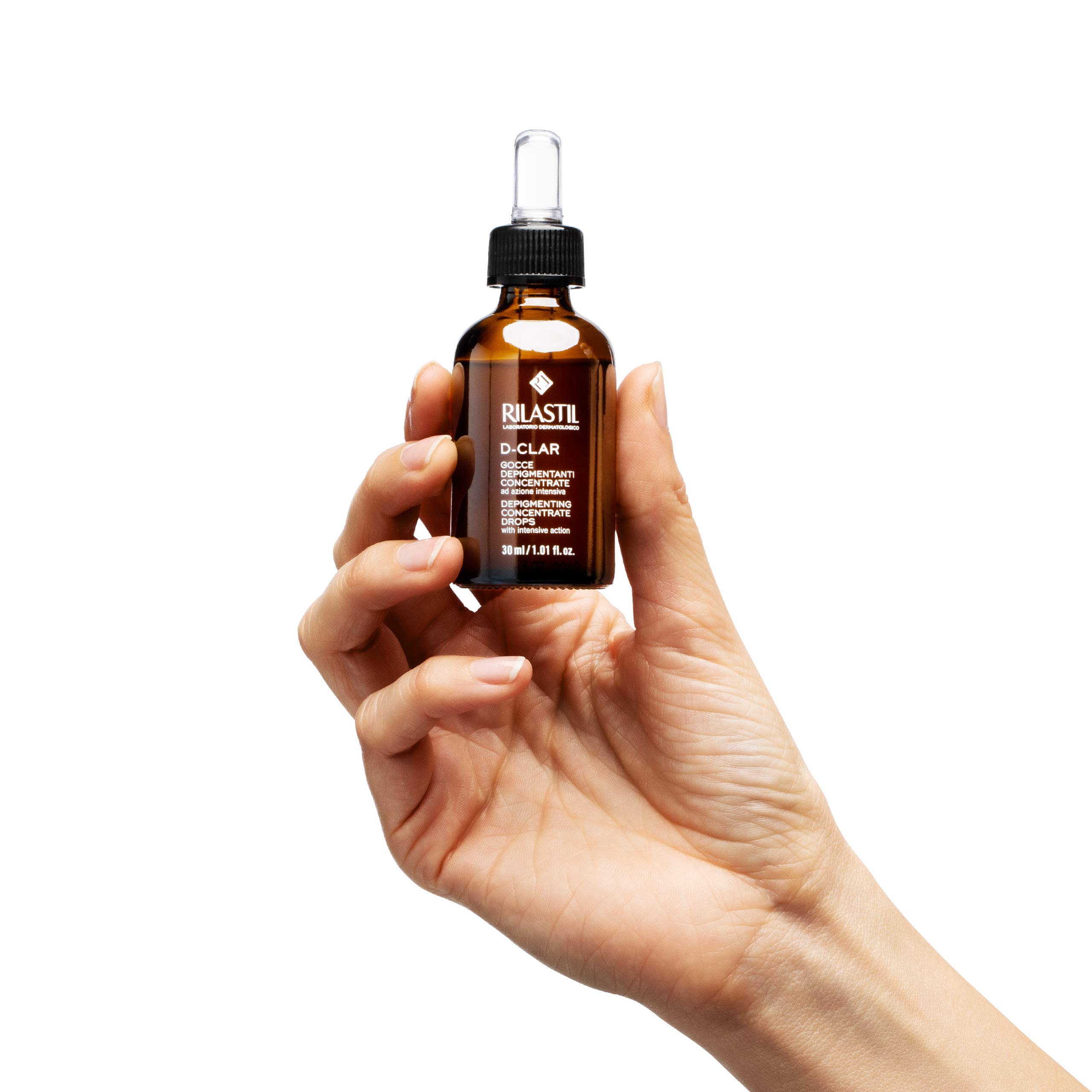 Rilastil - D-Clar, Gotas Despigmentantes Concentradas, 30 ml | Exfoliante, Aclarante, Unifica el Tono, No Fotosensibilizante, Piel Sensible, Gotas, Facial, Antimanchas