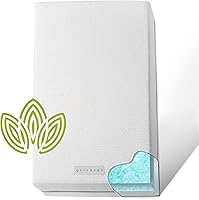 Modera Dual-Sided Organic Cotton Crib Mattress: Firm Infant Foam & Cooling Memory Gel Toddler Side, CertiPUR-US Certified, Waterproof Cover 52x27.5x5.5"