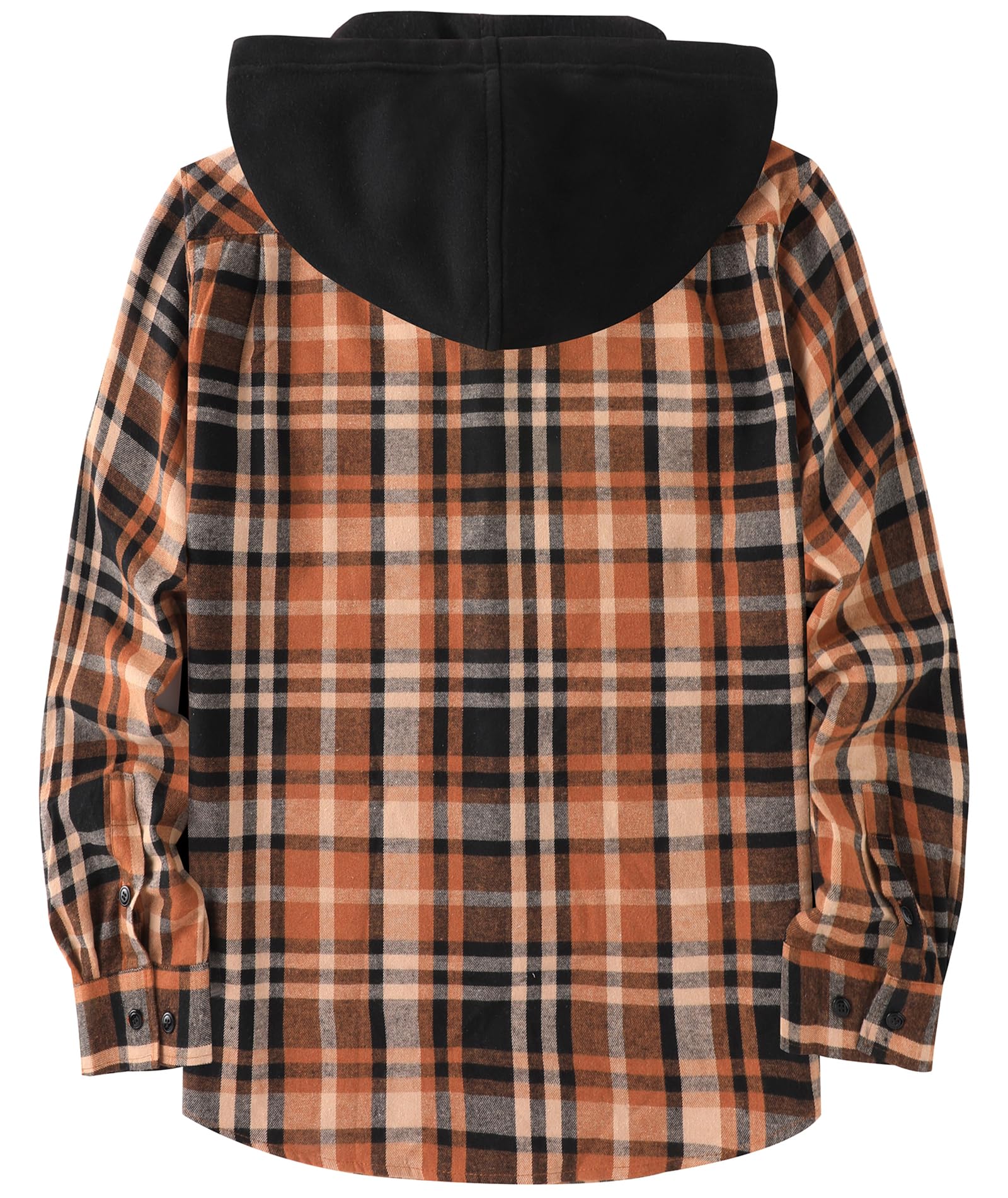 SwissWell Camicia Uomo Flanella Felpe Uomo Camicia a Quadri Manica Lunga Casual Camicia con Cappuccio M-3XL