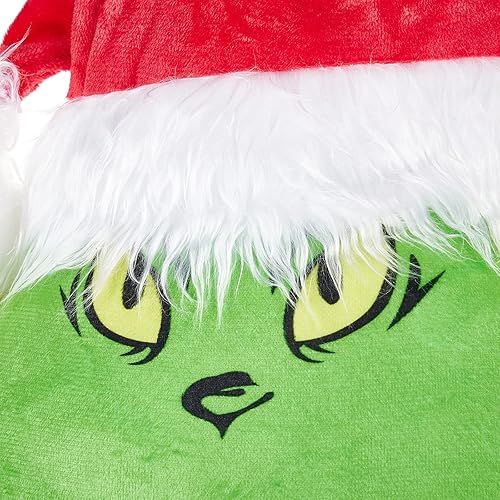 Miniatura 6 de Decoración para árbol de Navidad, estola, cabeza de elfo de Navidad, brazos y patas rellenas para árbol de Navidad (verde, cabeza)