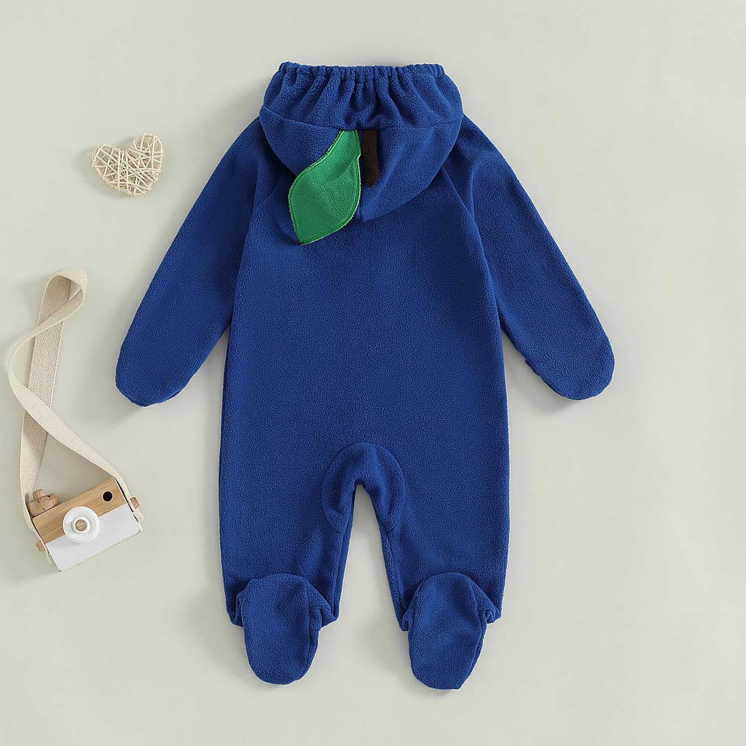 VISGOGO Newborn Baby Halloween Costumes for Girls Boys Long Sleeve Hooded Zipper Jumpsuit Romper Clothes - Image 7