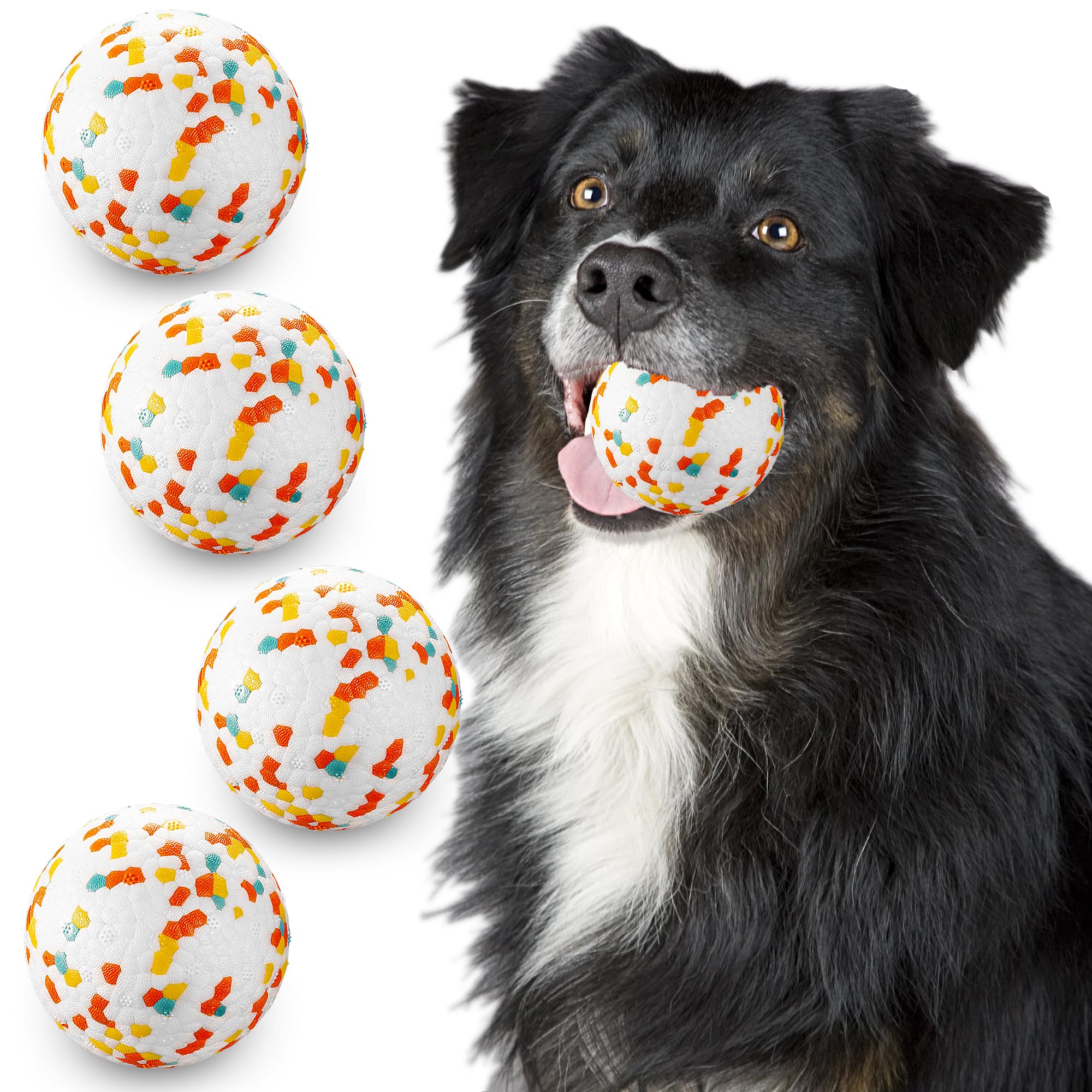 Dog Balls Indestructible Dog Toy Ball for Aggressive Chewers Durable High Elasticity Interactive Ball for Training Dog Catch