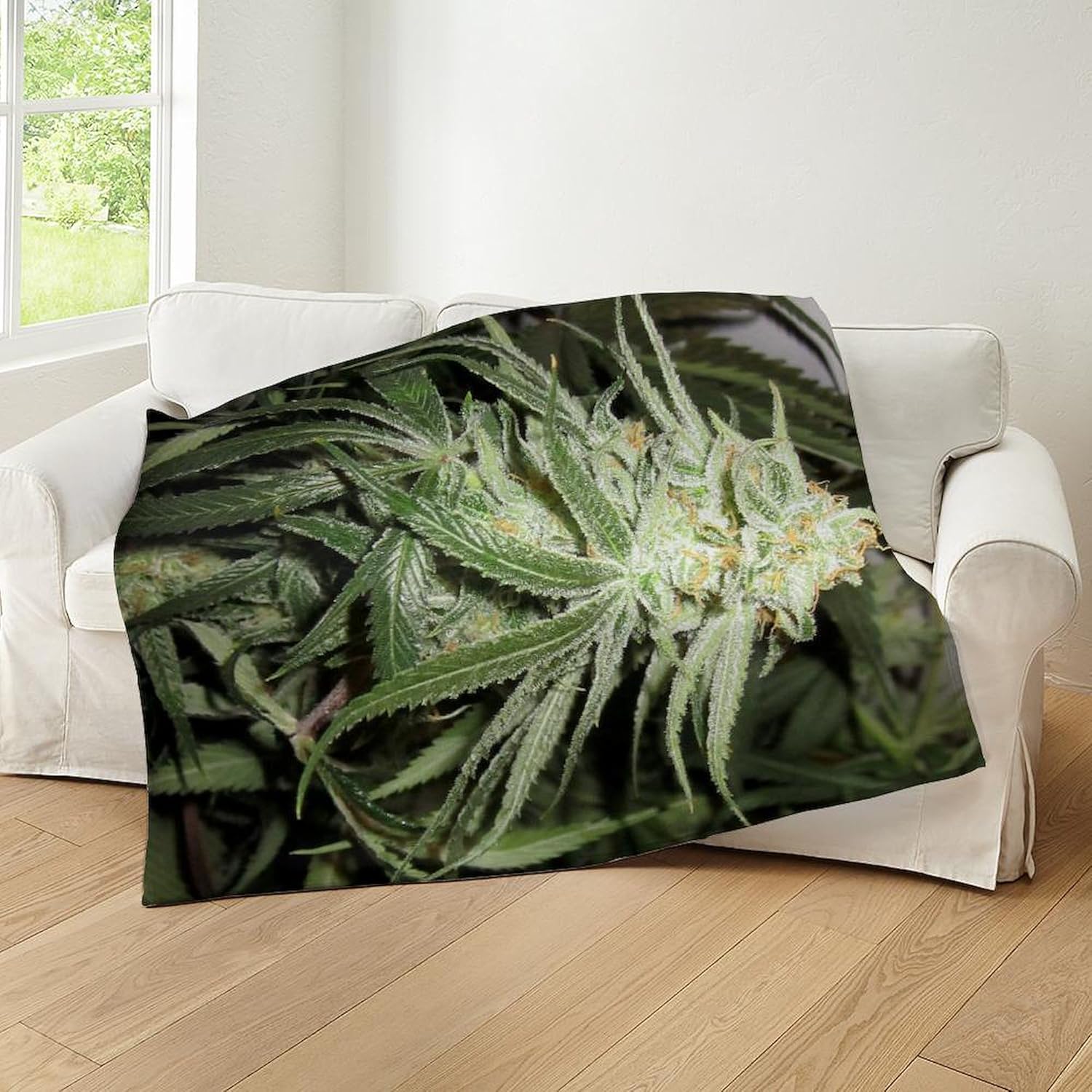 CafePress Marijuana Plant Throw Blanket Super Soft Fleece Plush Throw Blanket, 60"x50"