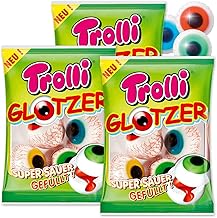 PartyMarty Trolli Glotzer 12 Pack Sweets - The Fruity and Tart Fun That Scares, Not Just for Halloween