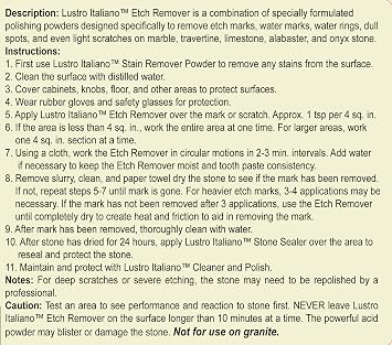 Etch Remover, 8 Ounce