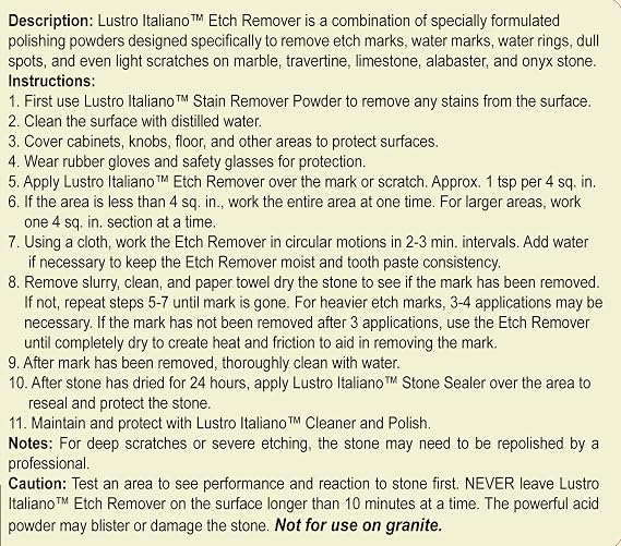 Etch Remover, 8 Ounce