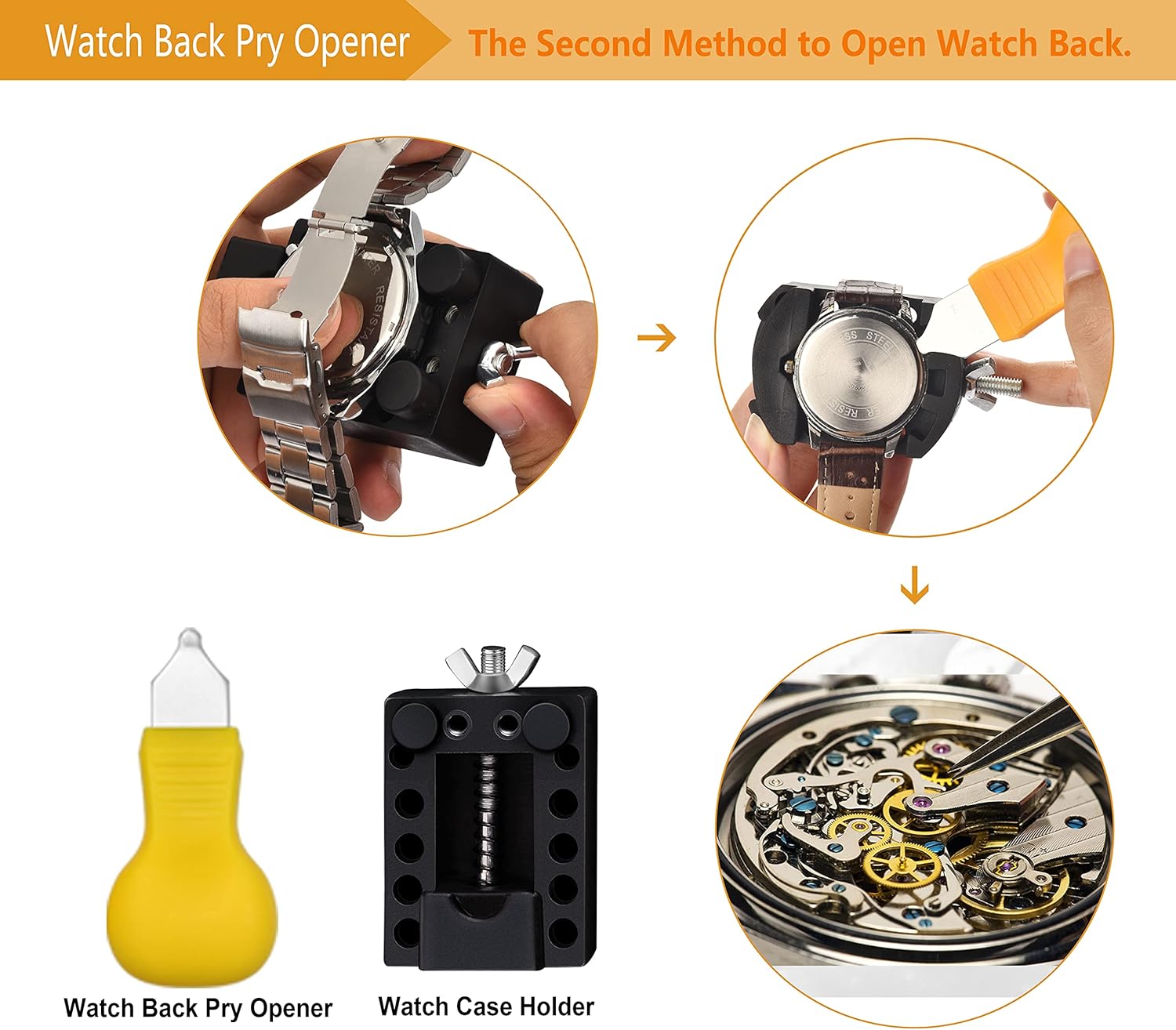 Watch Repair Kit, Topway 149 PCS Watch Battery Replacement Tool, Watch Band Repair Tool, Watch Spring Bar Tool Set, Watch Band Link Pin Tool Set with Instruction Manual : Clothing, Shoes & Jewelry