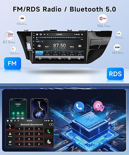Miniatura 4 de 8 Core 4G+64G para Toyota CorollaLevin 2014-2017 Estéreo de coche Android con Carplay inalámbrico Android Auto, 10.1 "HD 1280*720P IPS pantalla
