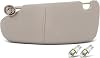 SCITOO Car Sun Visor Assbembly Without Mirror Fit for 2002-2005 for Dodge for Ram 1500,2003-2005 for Dodge for Ram 2500,2003-2005 for Dodge for Ram 3500 Gray Without SunroofLeft Driver Side