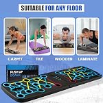 Push Up Board, Foldable 14-in-1 Push-Up Board System, Portable Push Up Bar for Chest, Shoulders, Triceps & Back – Home Gym Strength Training Equipment for Men & Women